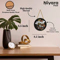 Nivaraprint Wooden Wall Hanging for Home Decoration | Get Busy Living Or Get Busy Dying