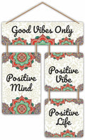 Nivaraprint Wooden Wall Hanging for Home Decoration | Good Vibes Only 02