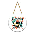 Nivaraprint Wooden Wall Hanging for Home Decoration | Good Vibes Only