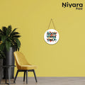 Nivaraprint Wooden Wall Hanging for Home Decoration | Good Vibes Only