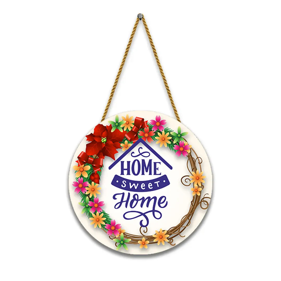 Nivaraprint Wooden Wall Hanging for Home Decoration | HOME SWEET HOME 03