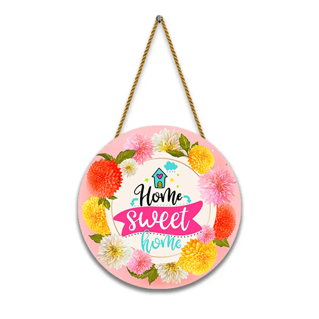 Nivaraprint Wooden Wall Hanging for Home Decoration | HOME SWEET HOME 04