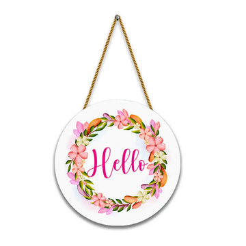 Nivaraprint Wooden Wall Hanging for Home Decoration | Hello