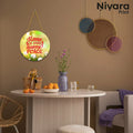 Nivaraprint Wooden Wall Hanging for Home Decoration | Home is our happy place