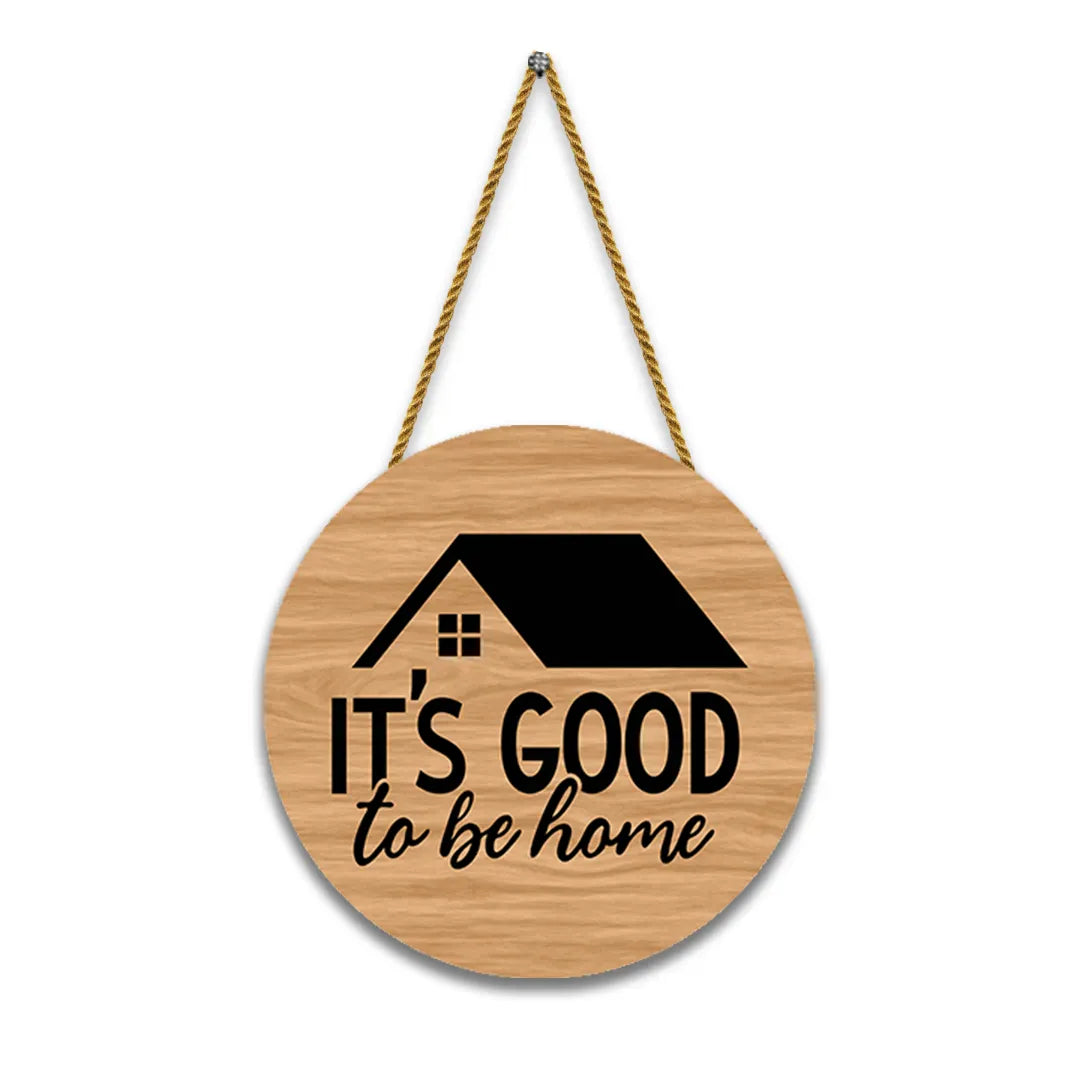 Nivaraprint Wooden Wall Hanging for Home Decoration | It's Good to be home