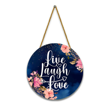 Nivaraprint Wooden Wall Hanging for Home Decoration | Live Laugh Love 02