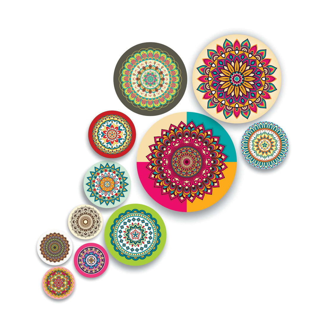 Nivaraprint Wooden Wall Hanging for Home Decoration | Mandala Theme Wooden Wall Hanging