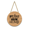Nivaraprint Wooden Wall Hanging for Home Decoration | May love be the heart of this Home