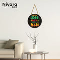 Nivaraprint Wooden Wall Hanging for Home Decoration |  Never Look Back it Distracts from the Now