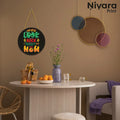 Nivaraprint Wooden Wall Hanging for Home Decoration |  Never Look Back it Distracts from the Now
