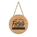 Nivaraprint Wooden Wall Hanging for Home Decoration | Time spent with family is worth every second