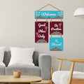 Nivaraprint Wooden Wall Hanging for Home Decoration | Welcome