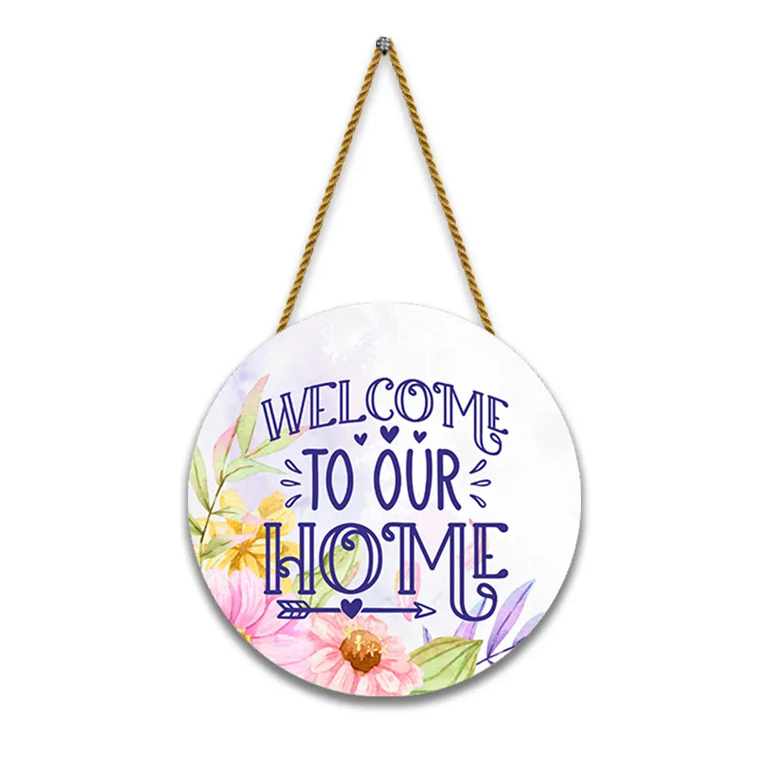 Nivaraprint Wooden Wall Hanging for Home Decoration | Welcome to our Home 03