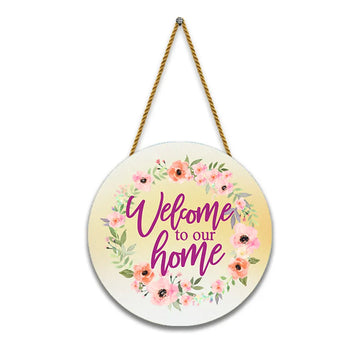 Nivaraprint Wooden Wall Hanging for Home Decoration | Welcome to our Home 04