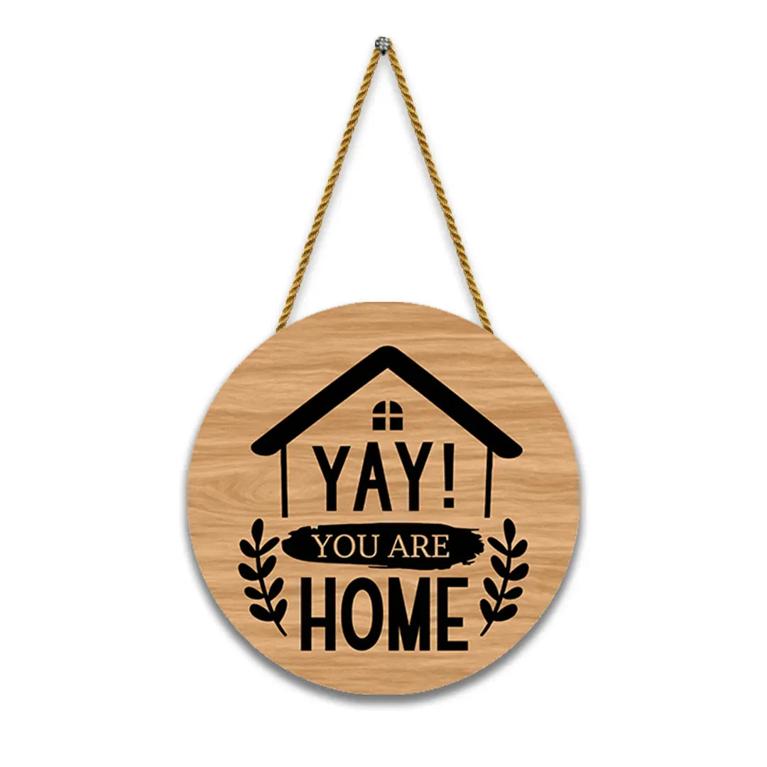 Nivaraprint Wooden Wall Hanging for Home Decoration | YAY You are Home