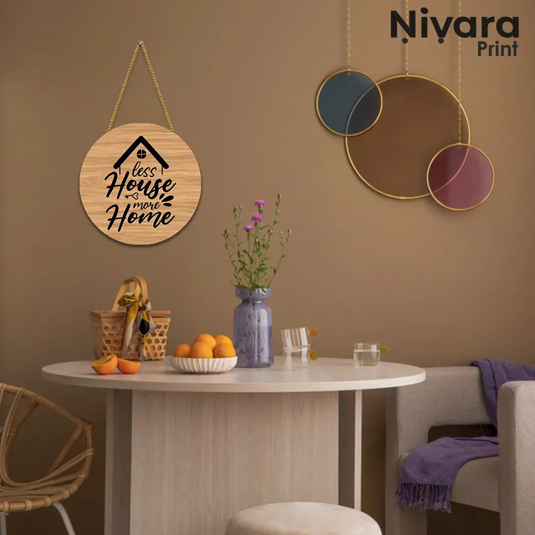Nivaraprint Wooden Wall Hanging for Home Decoration | less House more Home