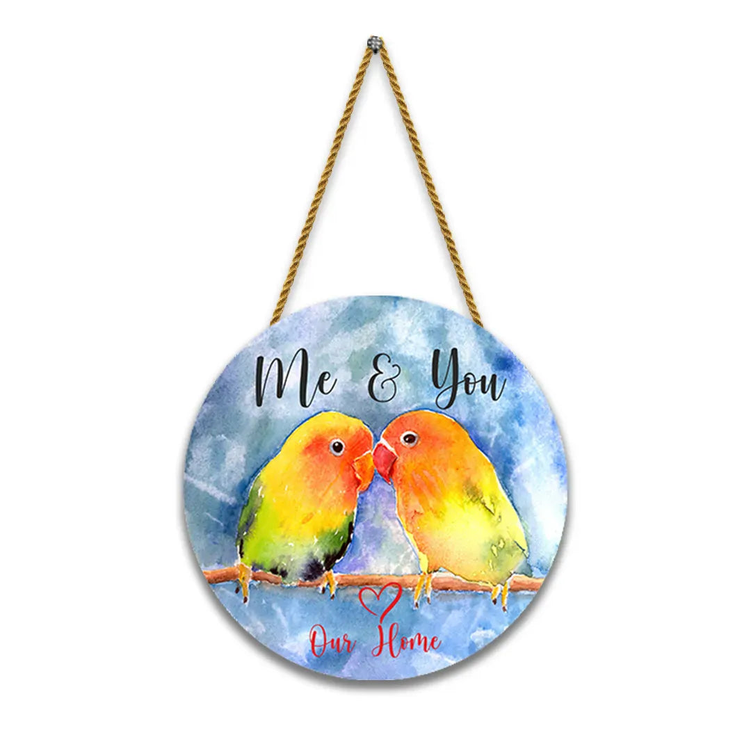 Nivaraprint Wooden Wall Hanging for Home Decoration | me & you