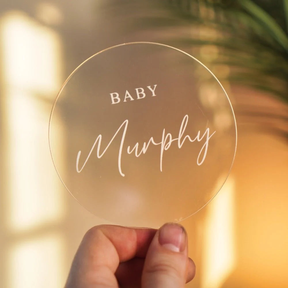Personalised Baby Shower Cake Topper Paddle