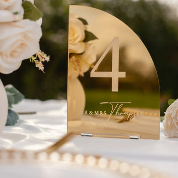 Wedding Table Numbers With Stands | Custom Table Number Signs