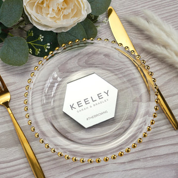 Coaster Wedding Favour | Personalized Acrylic Wedding Coaster