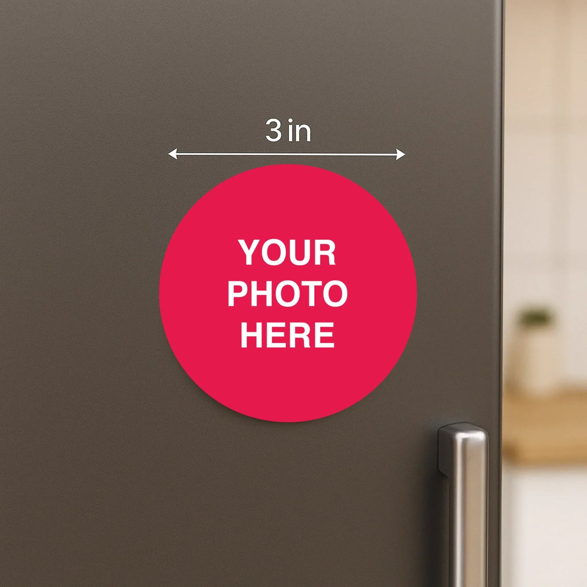 Personalized Acrylic Photo Magnet  - Set of 4 Magnet | Size : 3 Inch