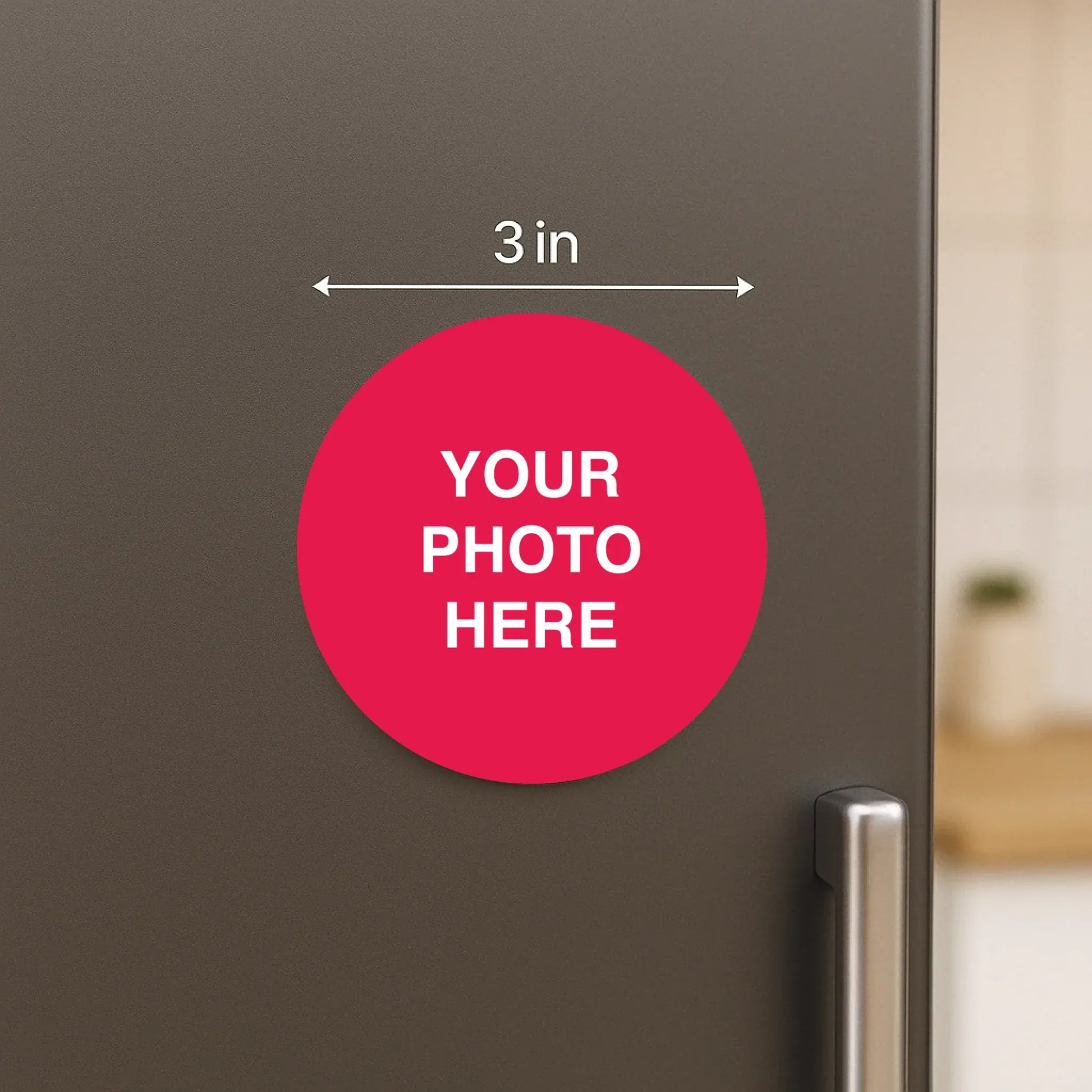 Personalized Acrylic Photo Magnet  - Set of 4 Magnet | Size : 3 Inch