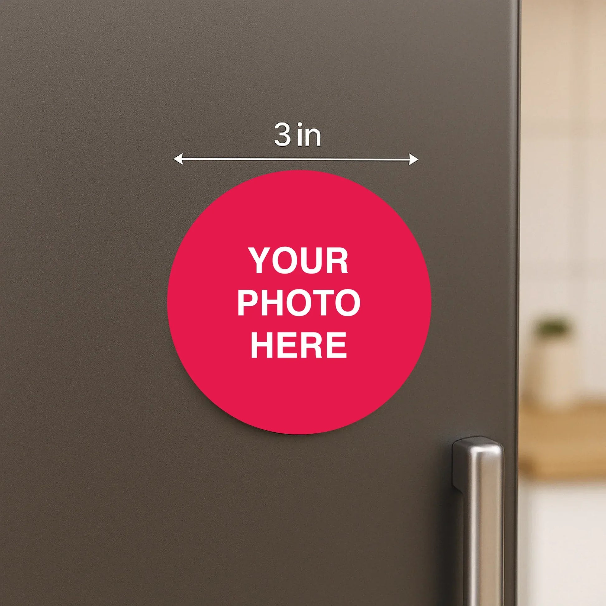 Personalized Acrylic Photo Magnet  - Set of 4 Magnet | Size : 3 Inch