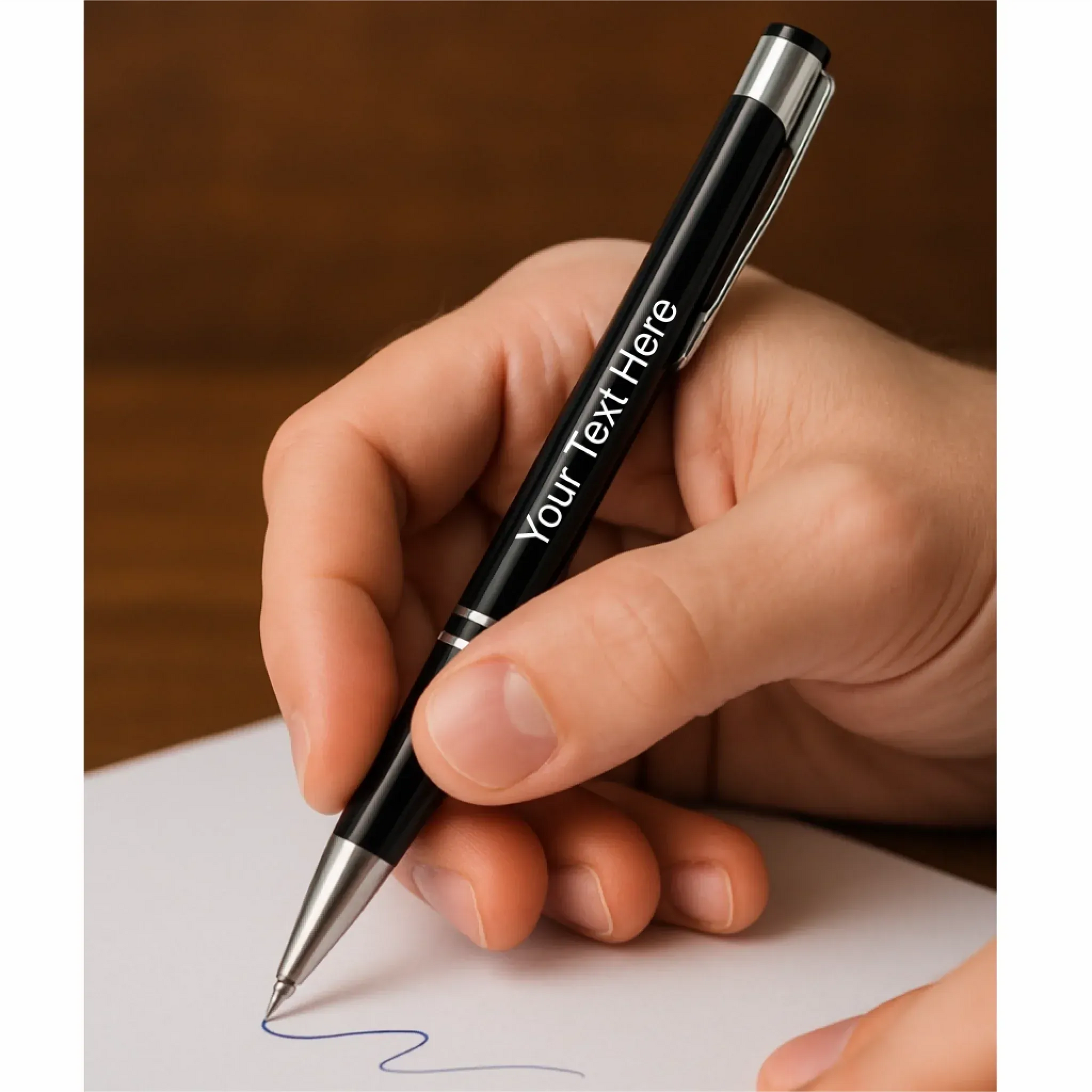 Personalized Black Metal Pen
