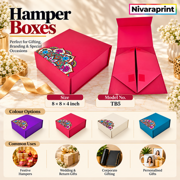 Nivaraprint Premium Rigid Folding Gift Hamper Box TB - 5