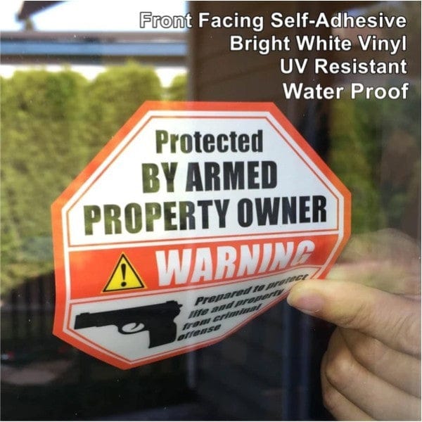 Rectangular Square  Front-Facing Vinyl Stickers