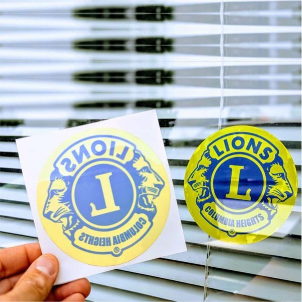 Rectangular Square  Front-Facing Vinyl Stickers