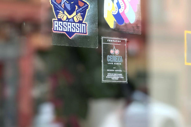 Rectangular Square  Front-Facing Vinyl Stickers