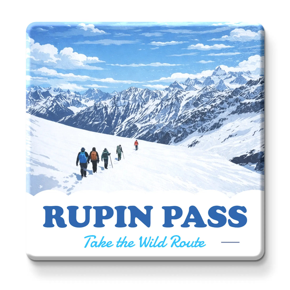 Nivaraprint Souvenir Wooden Fridge Magnet – RUPIN PASS Trek India