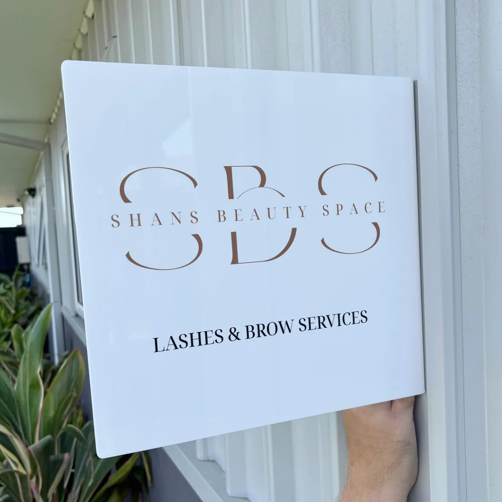 Wall Blade Display Sign – Custom Acrylic Blade Sign by Nivaraprint