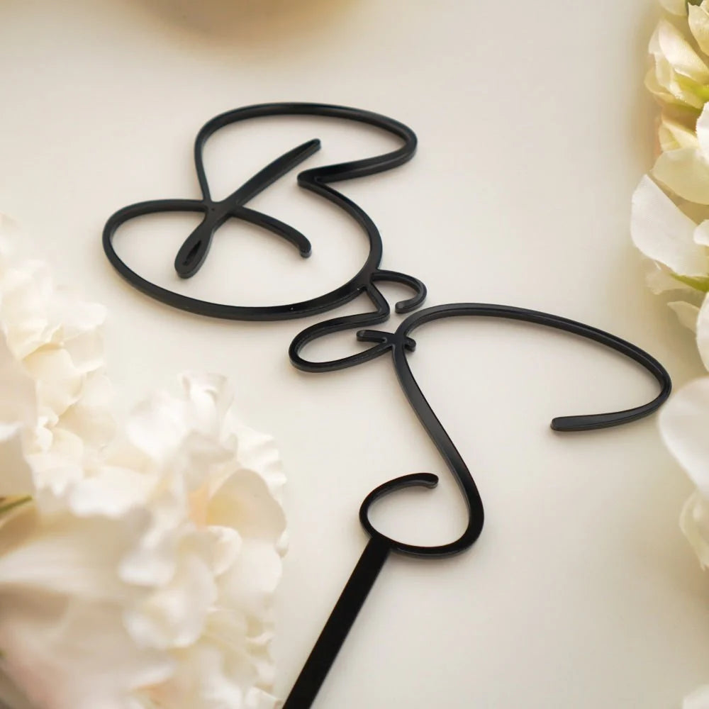 Wedding Initial Cake Topper