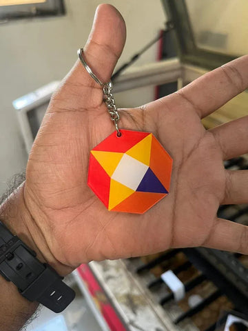 ACRYLIC SANDWITCH SHAPE KEYCHAIN