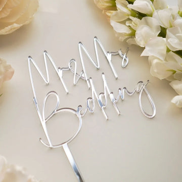 Mr & Mrs Personalised Wedding Cake Topper