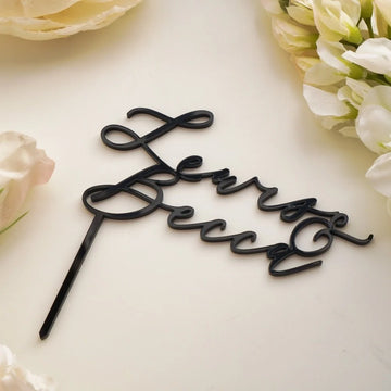 Personalised Wedding Cake Topper in Acrylic