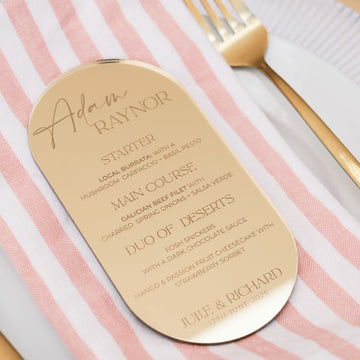 Personalised Drink Stirrer Place Names | Custom Acrylic Wedding Drink Stirrers