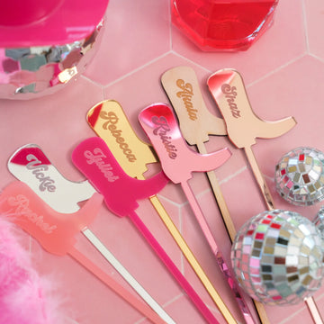 Bachelorette Party Disco Cowgirl Hen Party Drink Stirrers