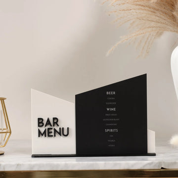 Our Signature Drinks Bar Menu Wedding Sign | Custom Acrylic Bar Menu