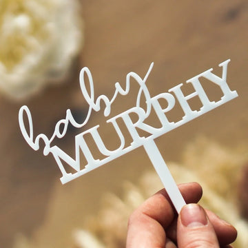 Personalised Baby Shower Cake Topper