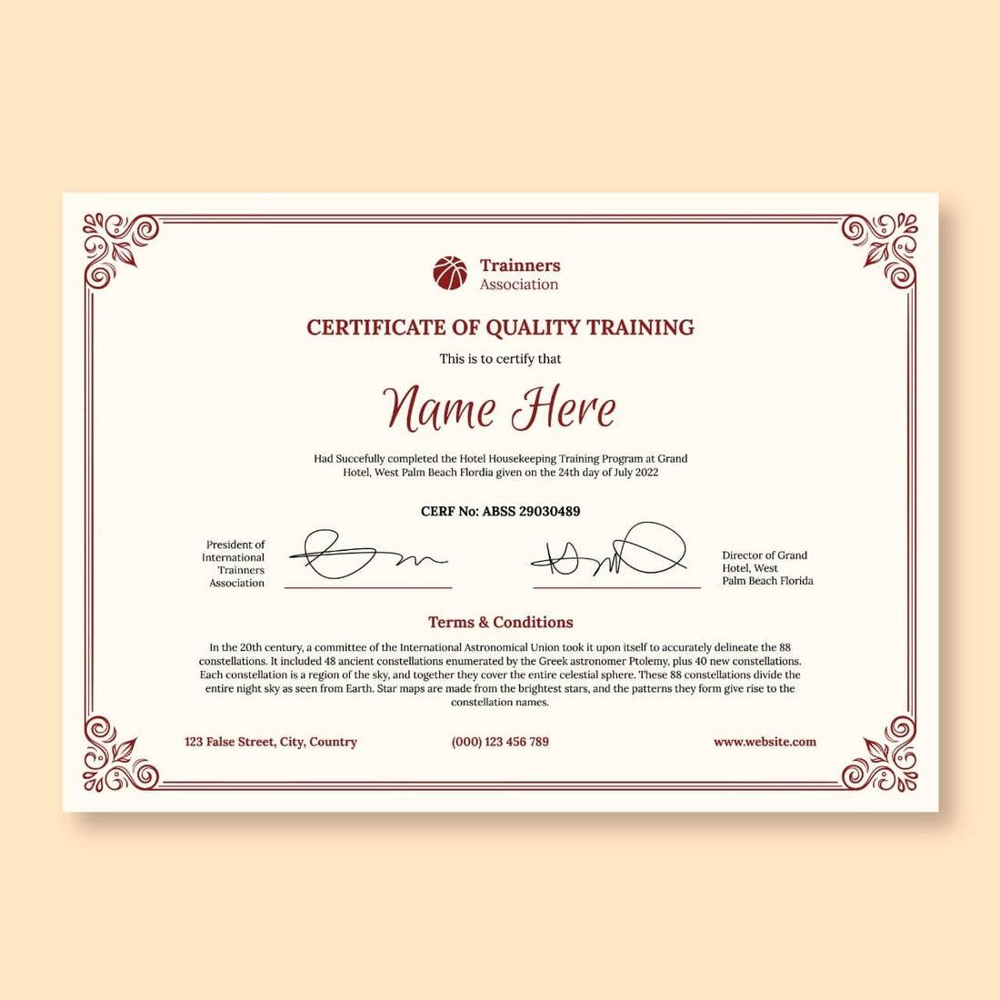 Custom Certificates