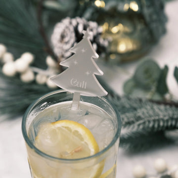 Personalised Christmas Party Decor Drink Stirrers