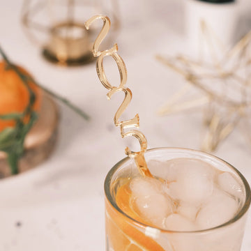 Happy New Year 2026 Drink Stirrer | NYE Party Decorations
