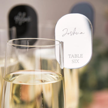 Glass Marker Name Tags | Drink Glass Place Cards, Wedding Glass Charms & Wine Glass Labels