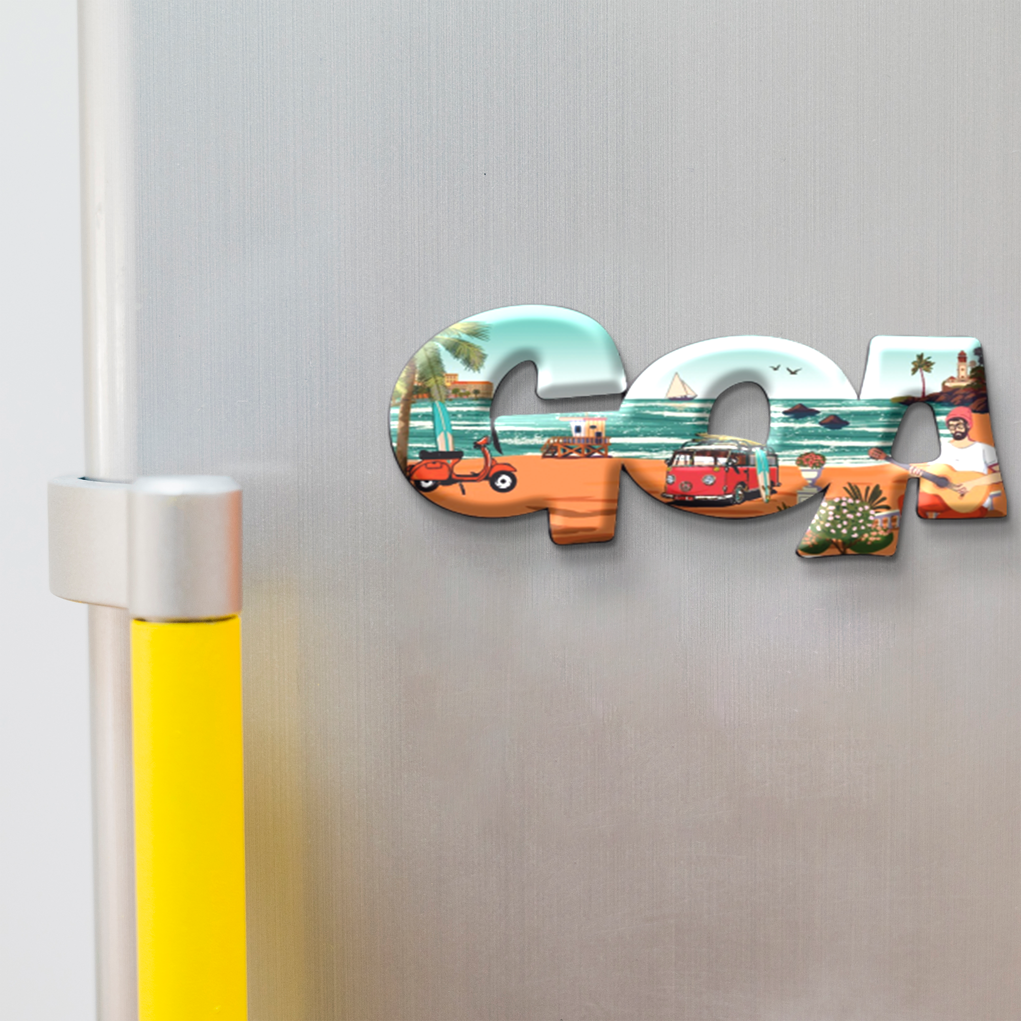 Nivaraprint Souvenir Wooden Fridge Magnet | GOA 01