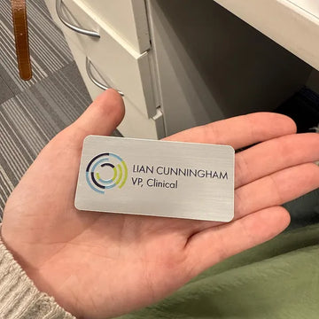 Stainless Steel and Brass Etching Name Badges Custom Metal India