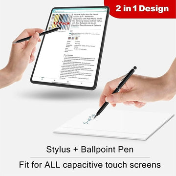 Black Slim Metal Stylus Ball Pen Custom Engraved Office India