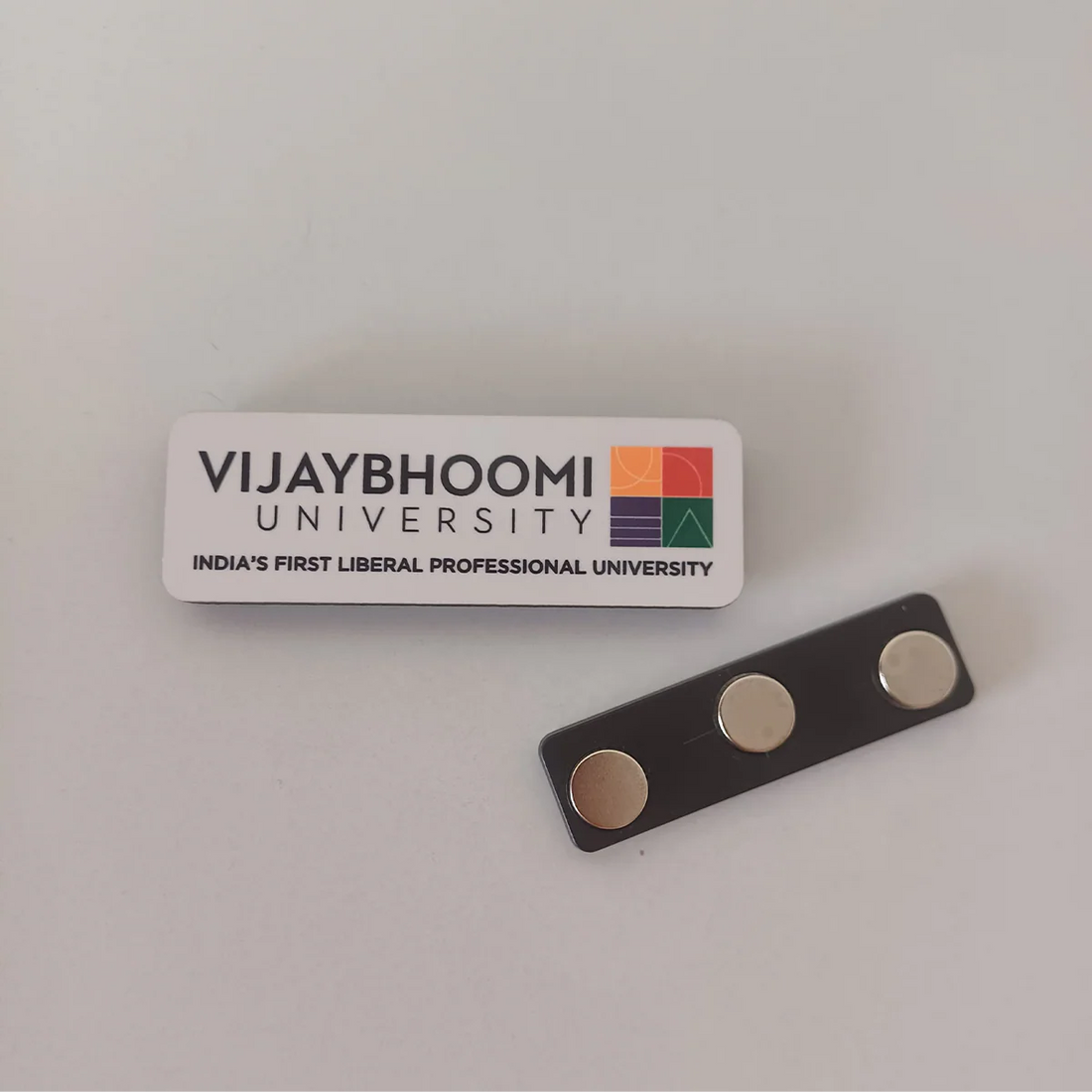 Pocket Name Magnetic Badges | Size : 20 x 70mm | Backside: Magnet